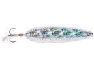 Nichols Lures 6.5" Ben Parker Mini Magnum Flutter Spoon Shattered Glass Silver