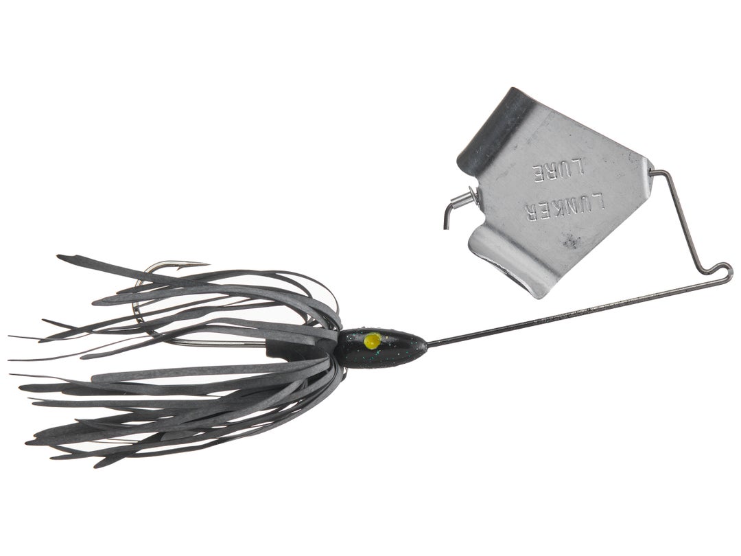 The Original Lunker Lure BuzzBait Black Silver
