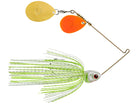 Booyah Covert Series Spinnerbait White Chart Slvsc Prl Chart Double Colorado Orange Gld