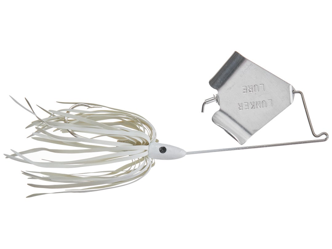 The Original Lunker Lure BuzzBait White Silver