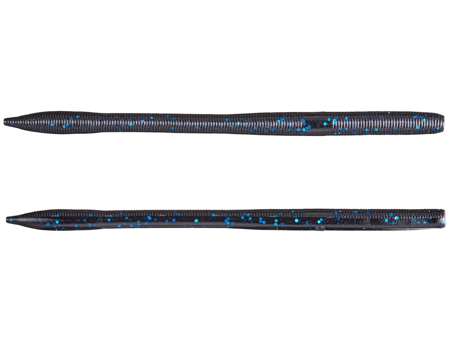 Yamamoto Sensei Straight Tail Worm 021 Black Blue Flake