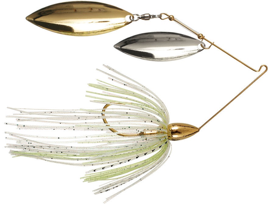 War Eagle Double Willow Spinnerbait Gold Frame Spot Remover - DBL Wil Sil Gld 3 8oz