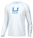 HUK Icon LS Crew White