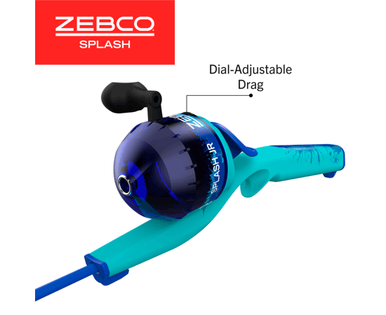 Zebco Youth Splash Floating Spincast Combo