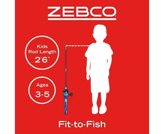 Zebco Youth Splash Floating Spincast Combo