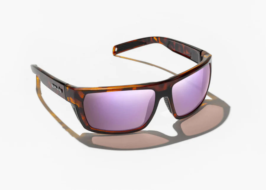Bajio Palometa Sunglasses Brown Tortoise Matte Rose Mirror Glass
