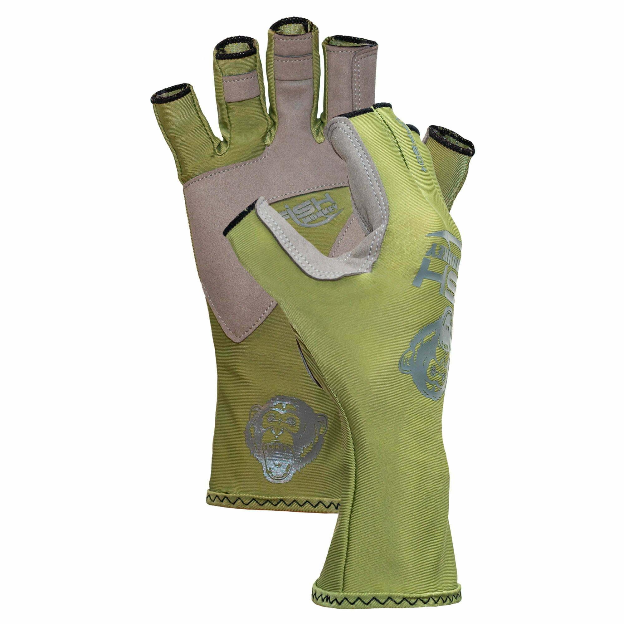 Fish Monkey Half Finger Guide Glove Sage