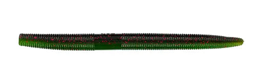 Yamamoto Senko 5” Soft Plastic Stick Bait Green Pumpkin Large Red - 318