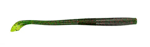 Yamamoto 7.75" Kut Tail Worm Watermelon Blk & Red Flake