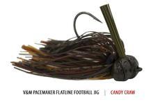 V&M Pacemaker Flatline Football Jig Candy Craw