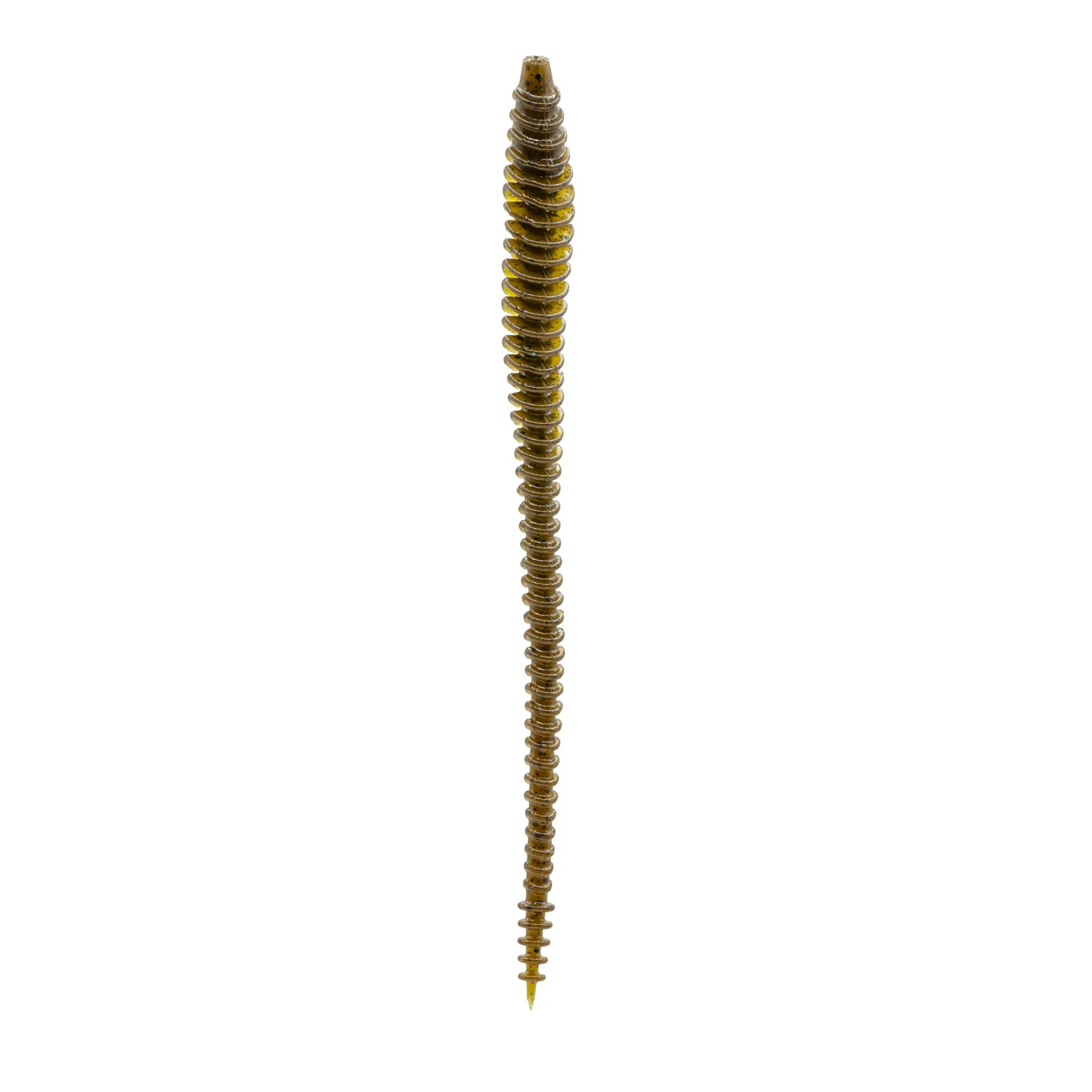6th Sense Boosa Shakey Worm 6.5" Green Pumpkin