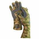 Fish Monkey Half Finger Guide Glove Green Water Camo