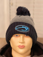 New Era Tackle Addict Beanie Dark Navy Heather Gray