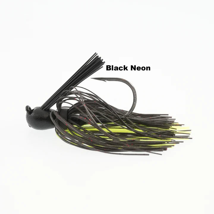 Missile Baits Ike's Mini Flip Jig Black Neon 1 4oz