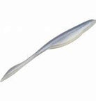 Strike King Caffeine Shad 5" Pearl Blue Glimmer Back