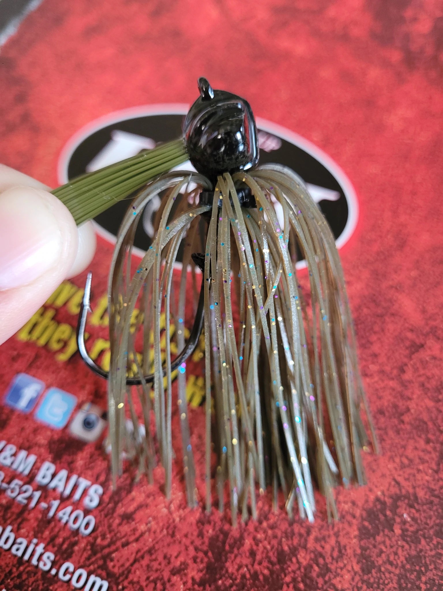 V&M Pacemaker Flatline Football Jig Outlaw Magic