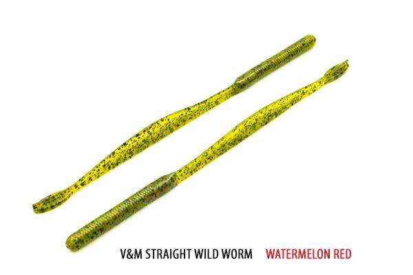 V&M Straight Wild Worm Watermelon Red