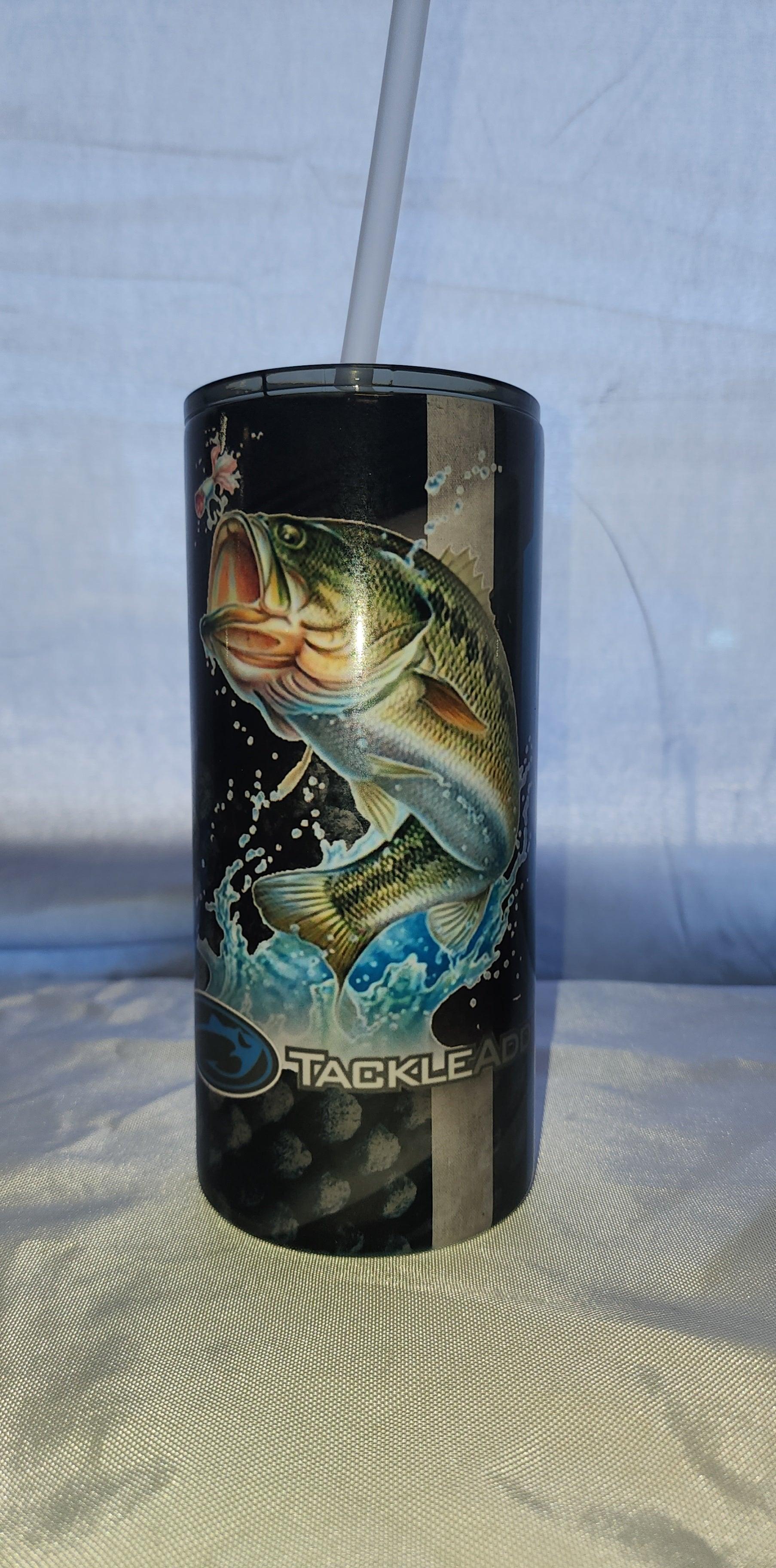 Tackle Addict Fatty Tumbler 22oz Bass w Black Scale