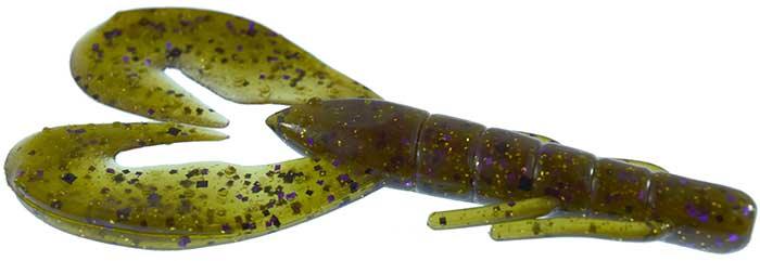 Zoom Super Speed Craw 4" 8pk Grn Pmp Prp Gld