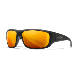 Wiley X Sunglasses WX Omega Matte Black Captivate Pol Bronze Mirror