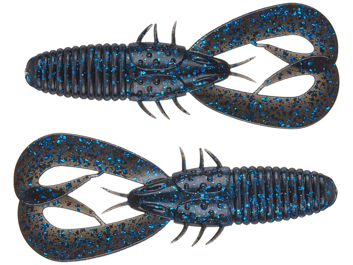 6th Sense Stroker Craw 3.3 Black N Blue Flake