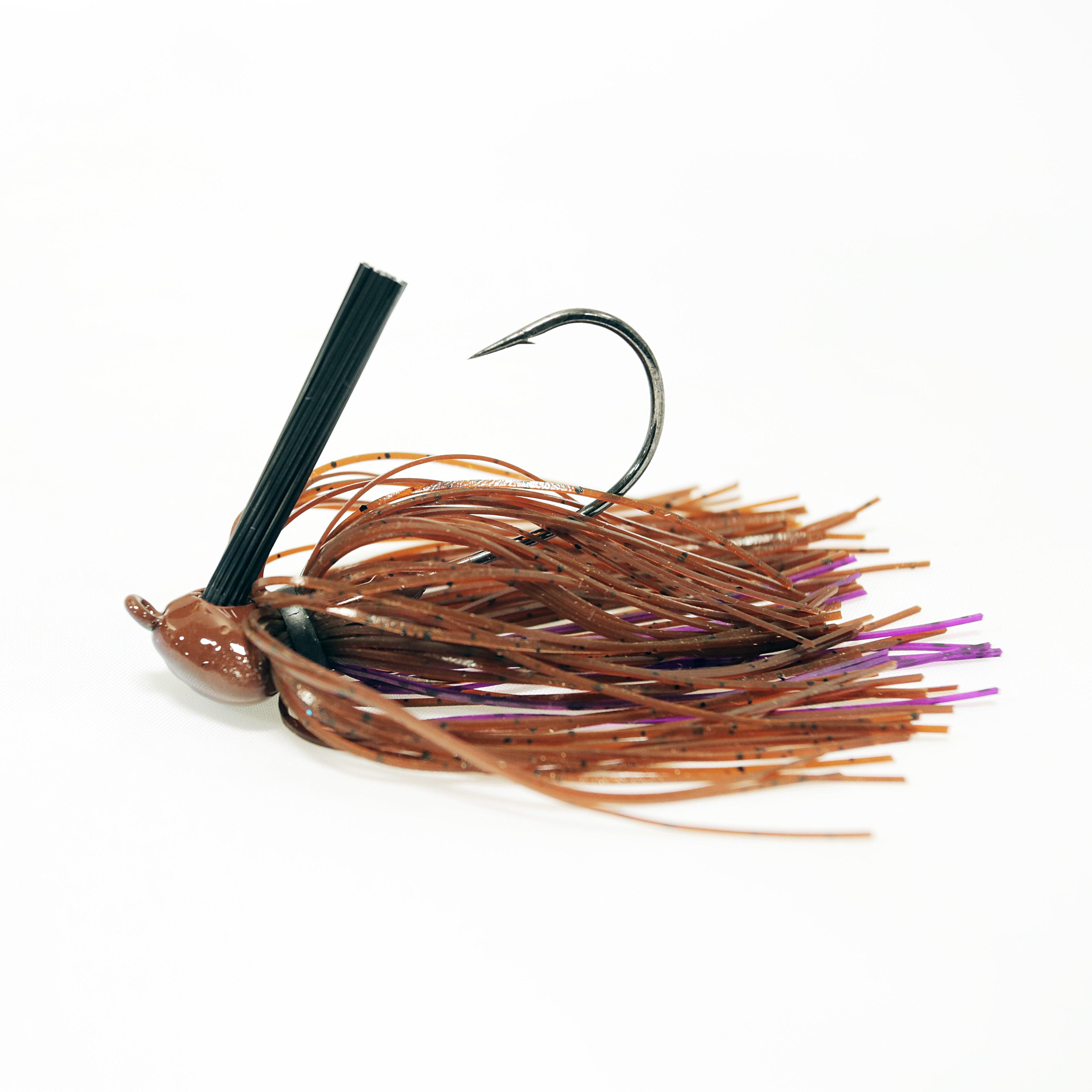 Missile Baits Ike's Head Banger Jigs Brown Purple Passion 1 2oz