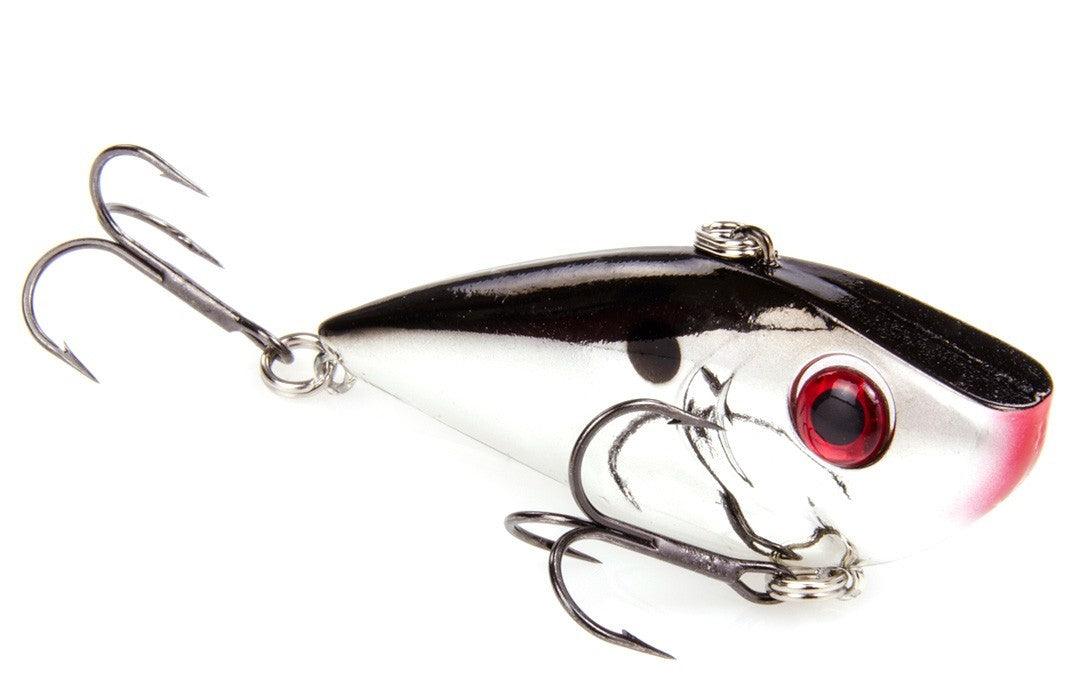 Strike King Red Eye Shad 2-Tap 1/2oz Chrome Black