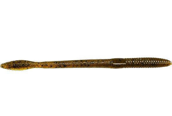 Strike King Finesse Worm 5"(D) green pumpkin