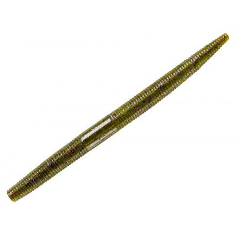 Yum Dinger 6" Green Pumpkin Purple Flake **