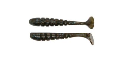 X Zone Lures Pro Series 4" Swammer (Swimbait) Green Pumpkin Blue Flake 4"