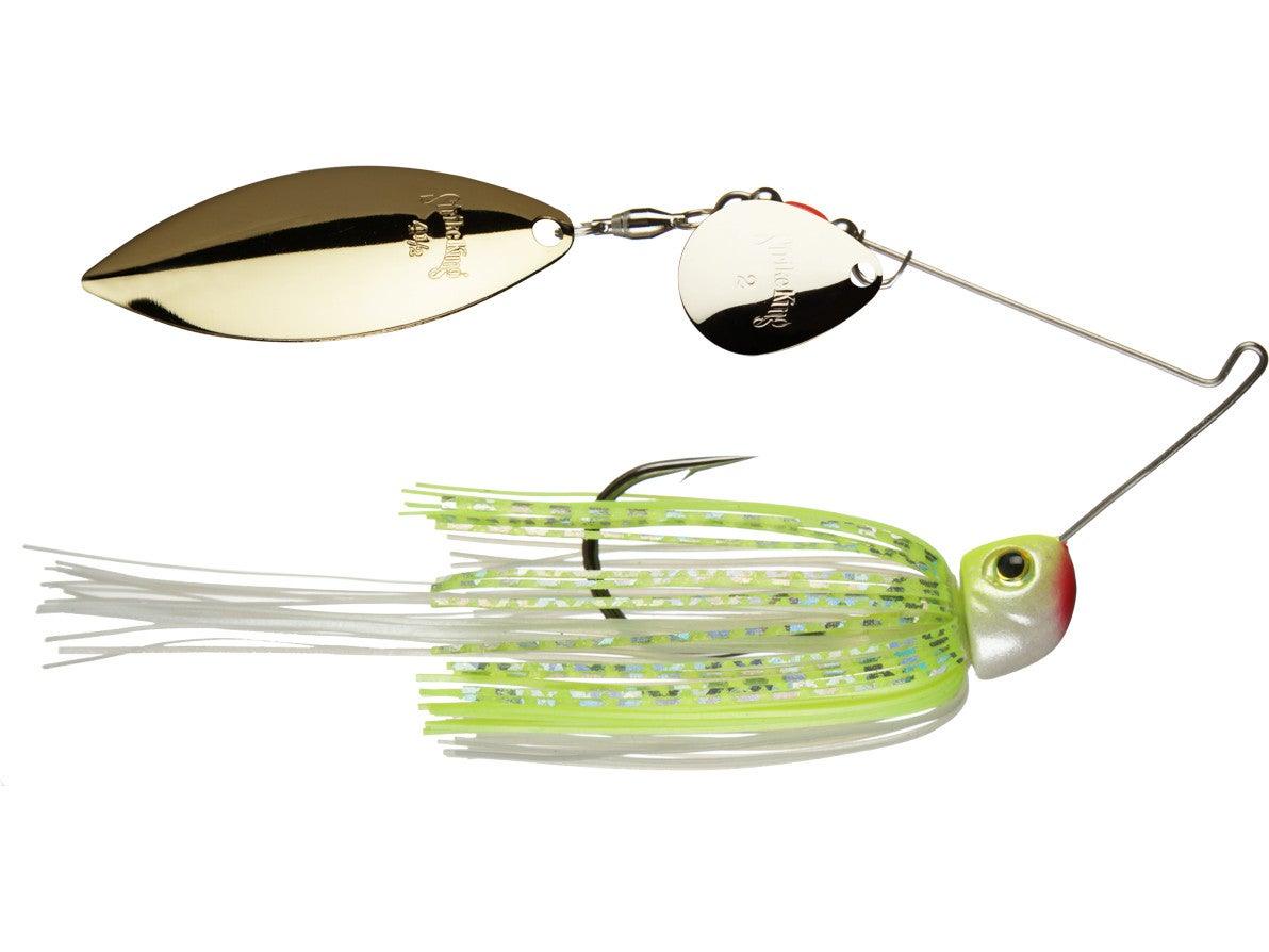 Strike King Hack Attack Heavy Cover Spinnerbait (D) Chart White 1 2 oz
