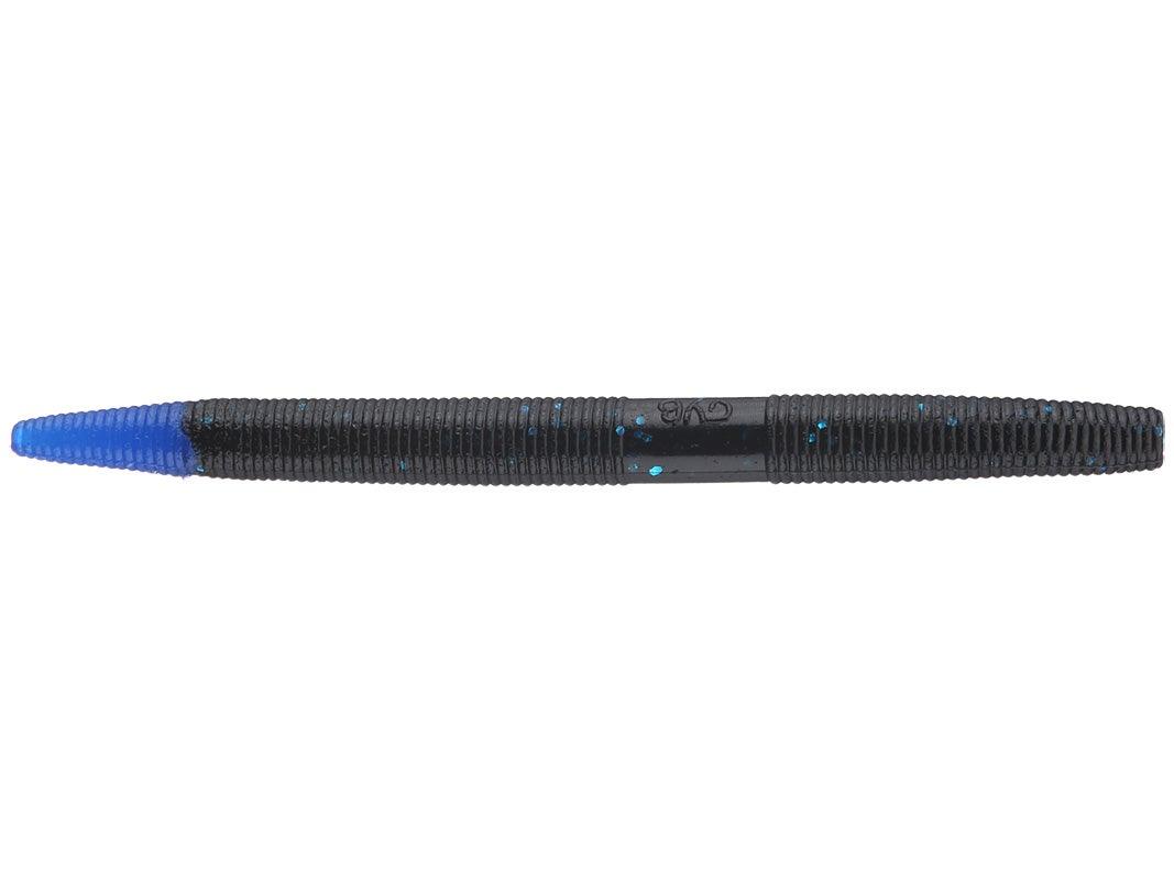 Yamamoto Senko 5” Soft Plastic Stick Bait Black Blue Flake w Blue Tip - 523
