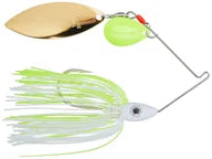 Nichols Lures Kicker Series Spinnerbait 3 8oz White and Chartreuse Chartreuse