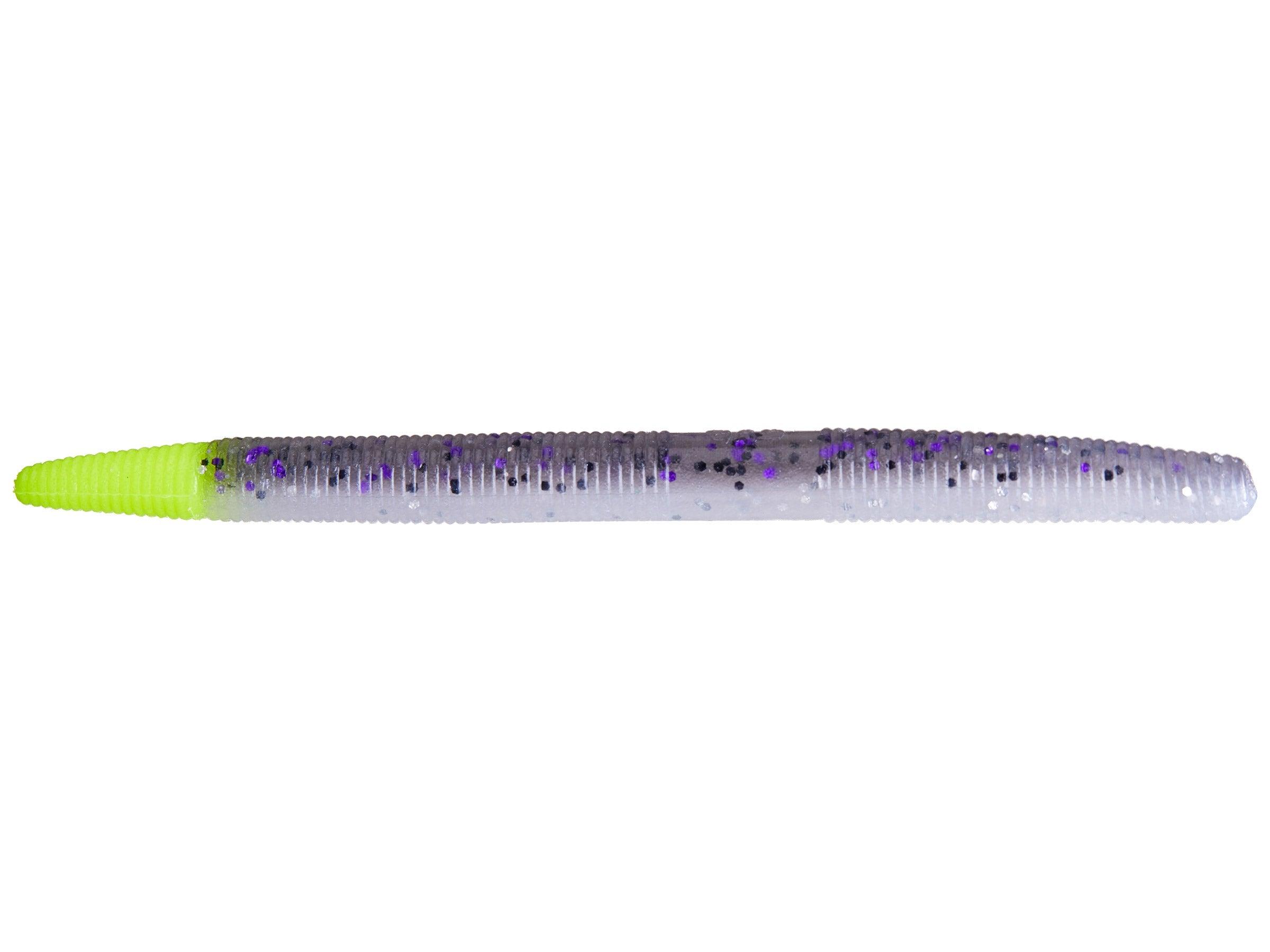 Yamamoto Senko 4" 214: Smoke Black Blue and Chartreuse