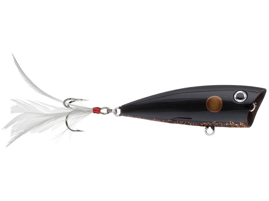 Yellow Magic 1/4 Poppers Black Shad