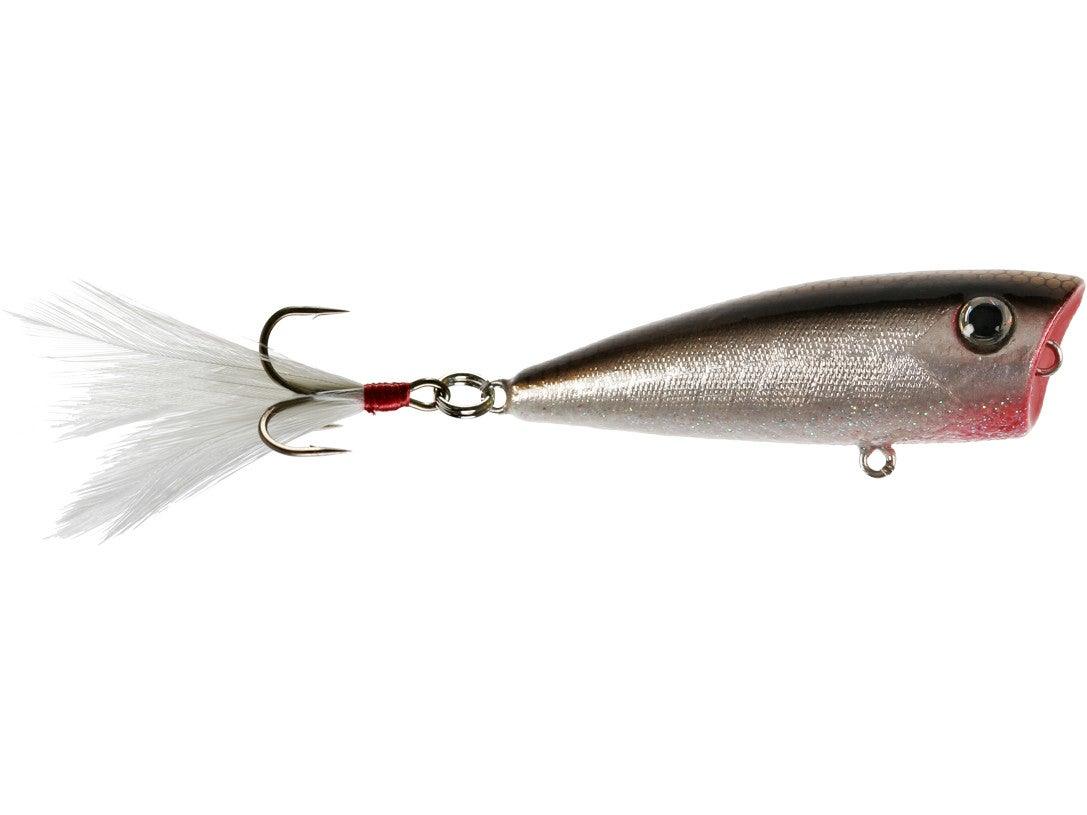 Yellow Magic 1/4 Poppers Smoke Shad