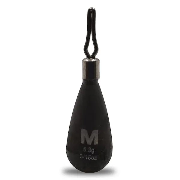Mustad Tungsten TitanX teardrop drop shot weight