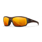 Wiley X Sunglasses WX Breach Matte Hickory Brown Captivate Pol Bronze Mirror